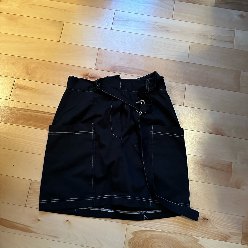 The Ragged Priest Black Skirt with Belt